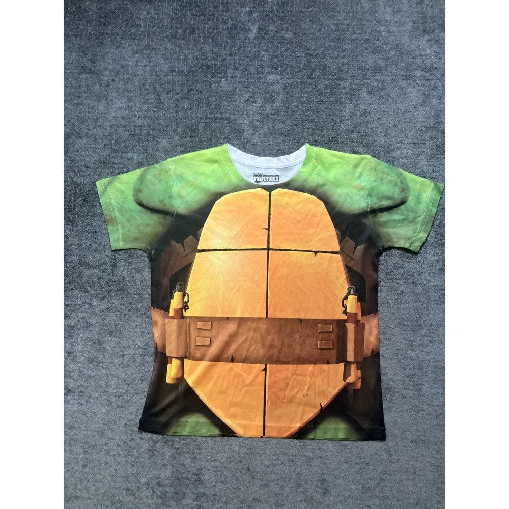 Nickelodeon Teenage Mutant Ninja Turtles T-Shirt Kids L/7 Green Costume Graphic